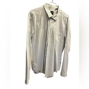 Boss Hugo Boss Men's White Striped Shirt size XL